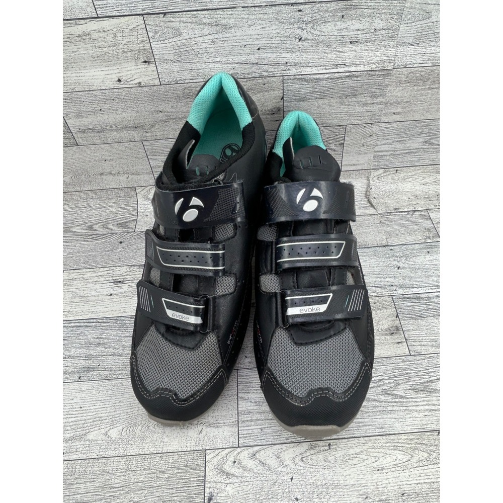 Bontrager Evoke MTB WSD Black Gray Cycling Shoes Womens 8.5 40 435860